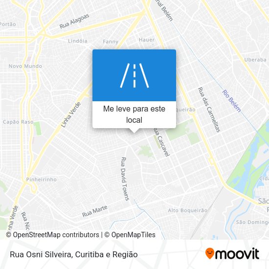 Rua Osni Silveira mapa