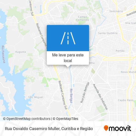 Rua Osvaldo Casemiro Muller mapa