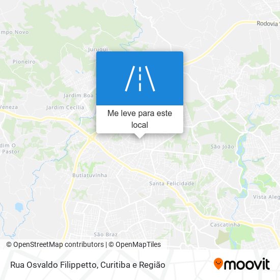 Rua Osvaldo Filippetto mapa