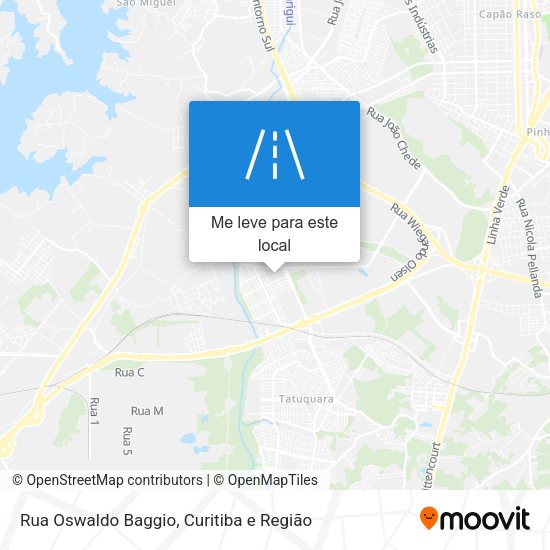 Rua Oswaldo Baggio mapa