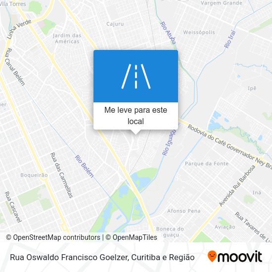 Rua Oswaldo Francisco Goelzer mapa