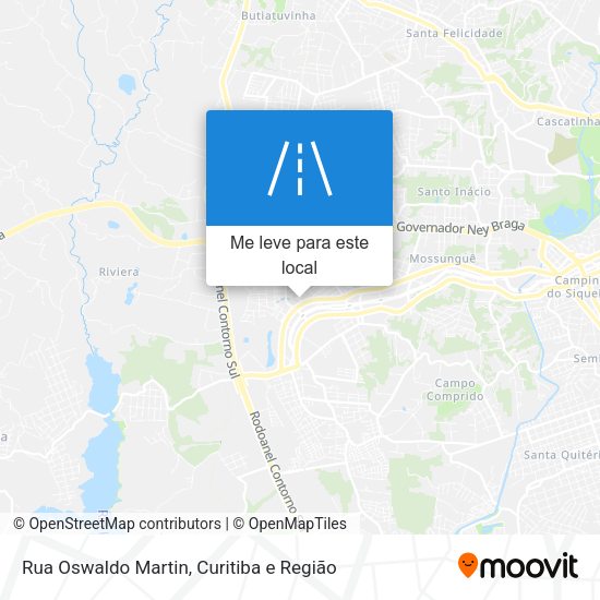 Rua Oswaldo Martin mapa