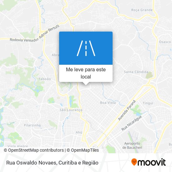 Rua Oswaldo Novaes mapa