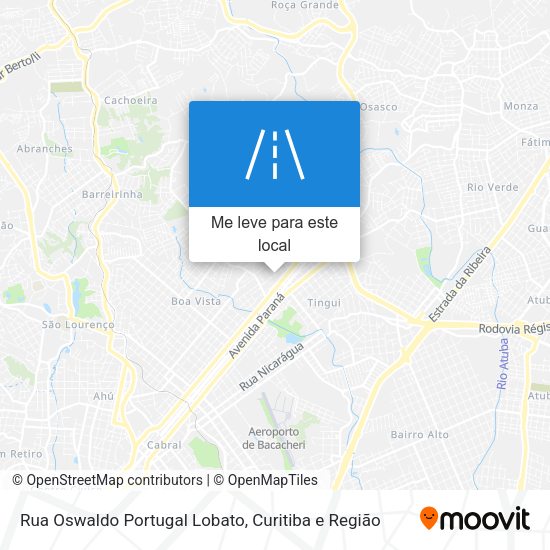 Rua Oswaldo Portugal Lobato mapa