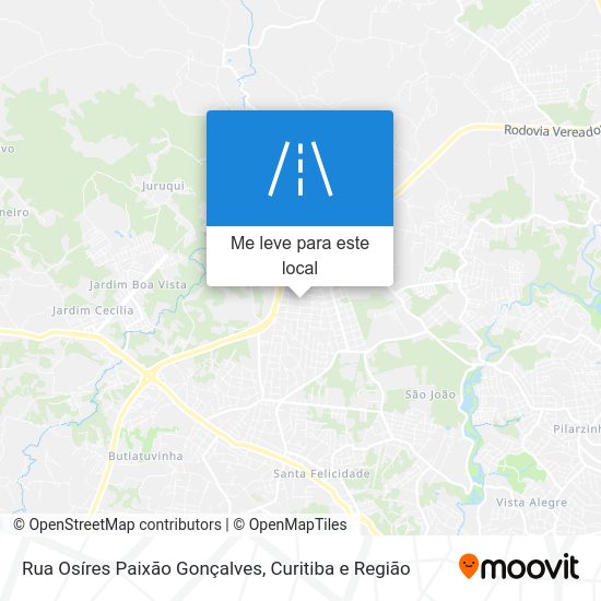 Rua Osíres Paixão Gonçalves mapa