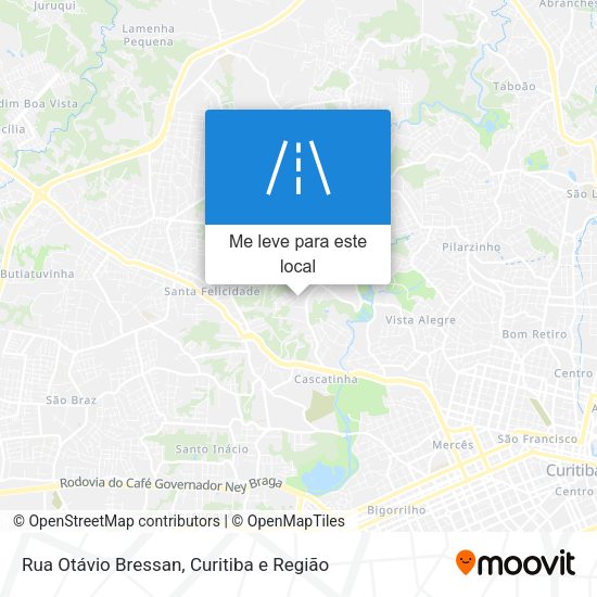 Rua Otávio Bressan mapa