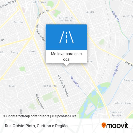 Rua Otávio Pinto mapa