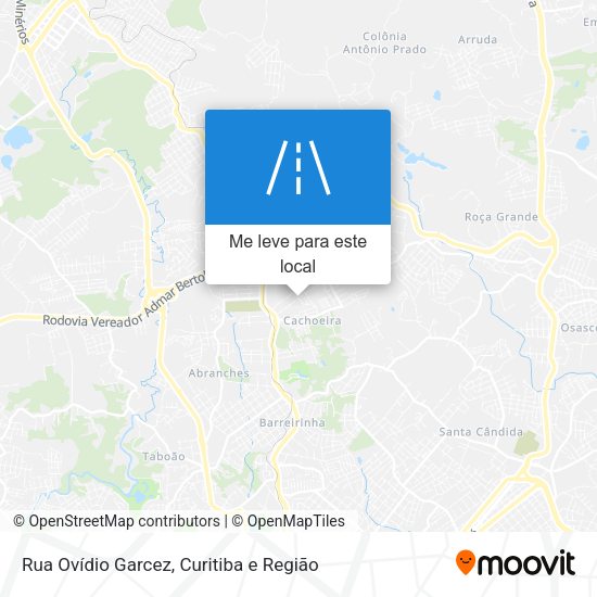 Rua Ovídio Garcez mapa