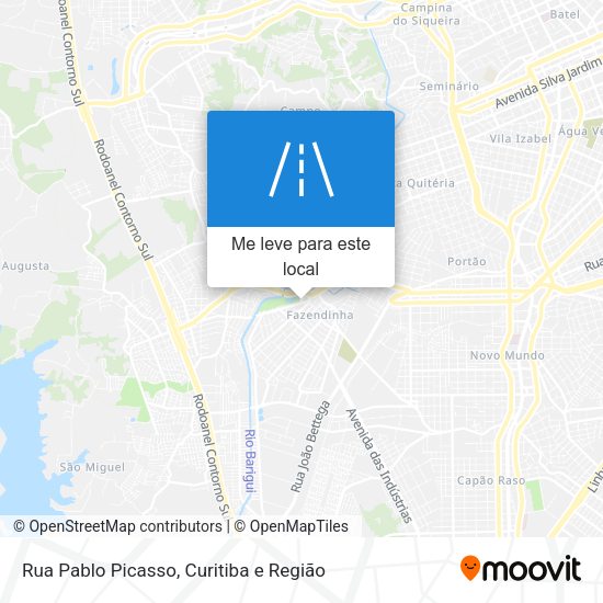 Rua Pablo Picasso mapa