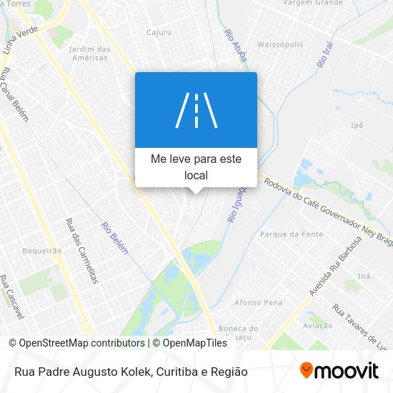 Rua Padre Augusto Kolek mapa
