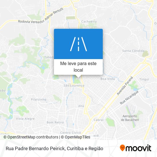 Rua Padre Bernardo Peirick mapa