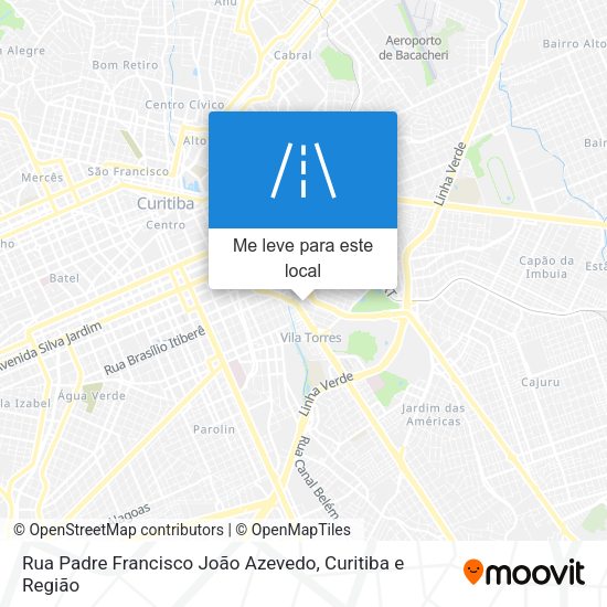 Rua Padre Francisco João Azevedo mapa