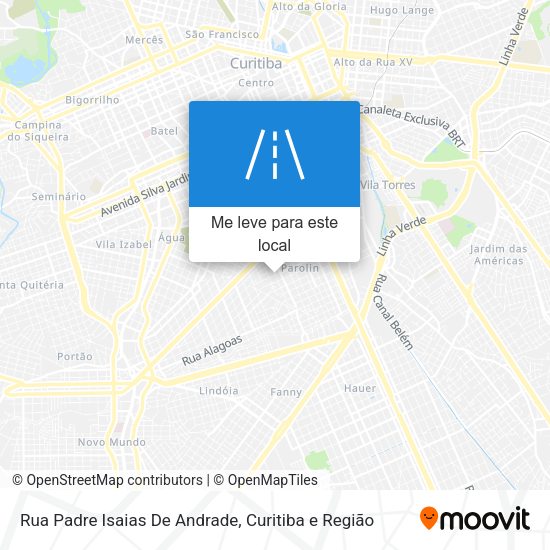 Rua Padre Isaias De Andrade mapa