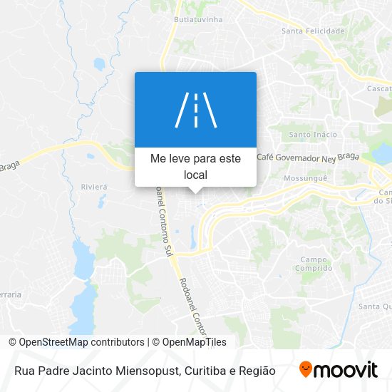 Rua Padre Jacinto Miensopust mapa