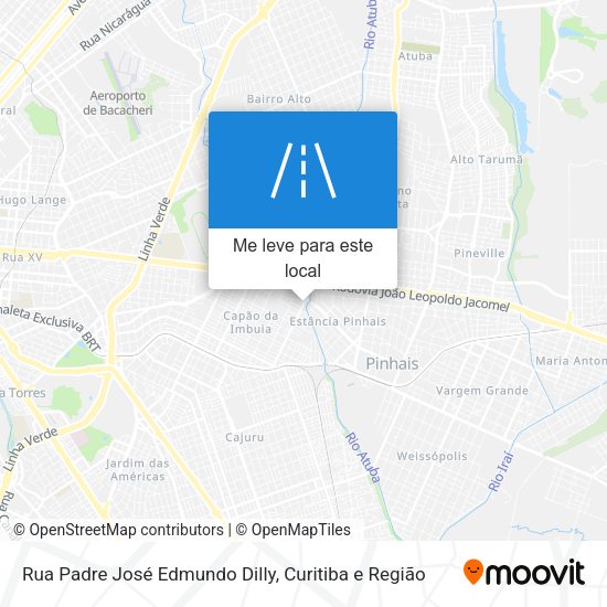 Rua Padre José Edmundo Dilly mapa