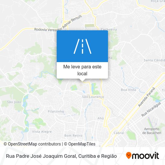 Rua Padre José Joaquim Goral mapa