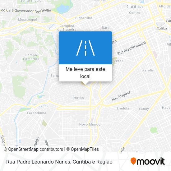 Rua Padre Leonardo Nunes mapa