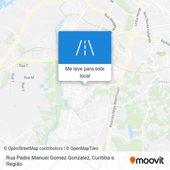 Rua Padre Manuel Gomez Gonzalez mapa