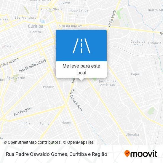 Rua Padre Oswaldo Gomes mapa