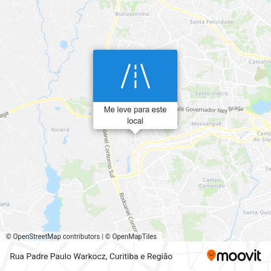 Rua Padre Paulo Warkocz mapa