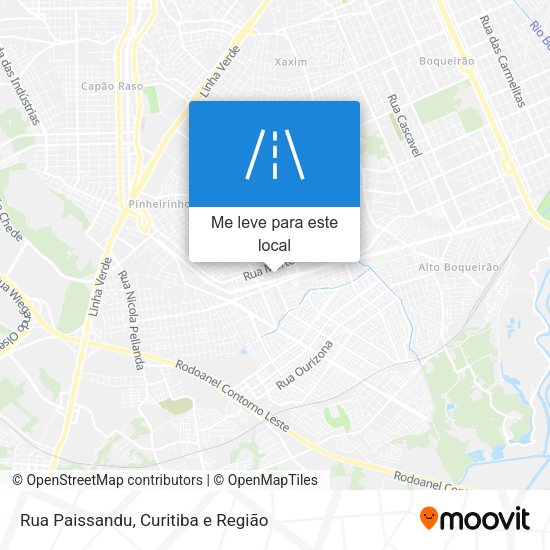 Rua Paissandu mapa