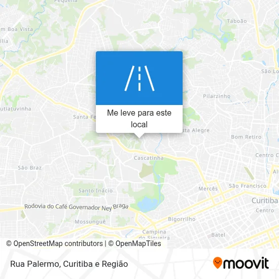 Rua Palermo mapa
