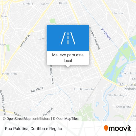 Rua Palotina mapa