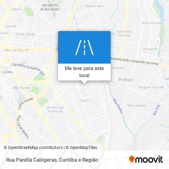 Rua Pandiá Calógeras mapa