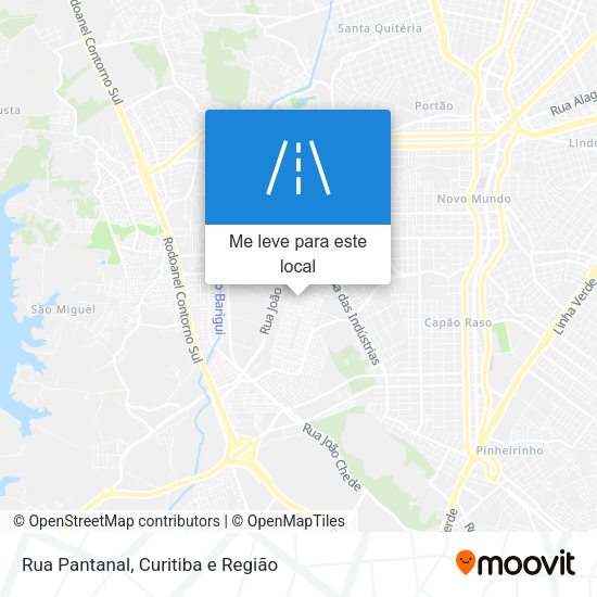 Rua Pantanal mapa