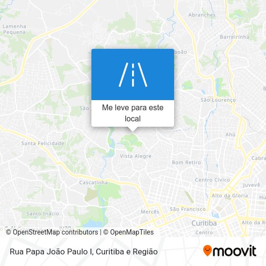 Rua Papa João Paulo I mapa