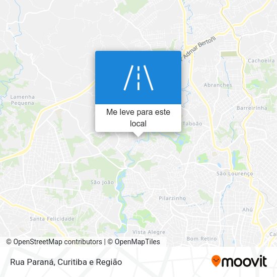 Rua Paraná mapa