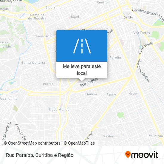 Rua Paraíba mapa