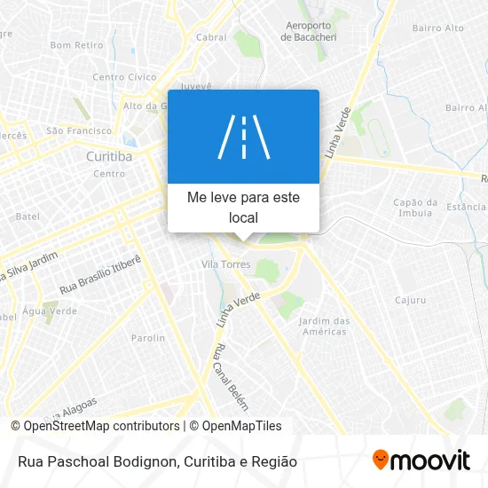 Rua Paschoal Bodignon mapa