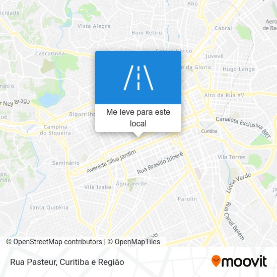 Rua Pasteur mapa