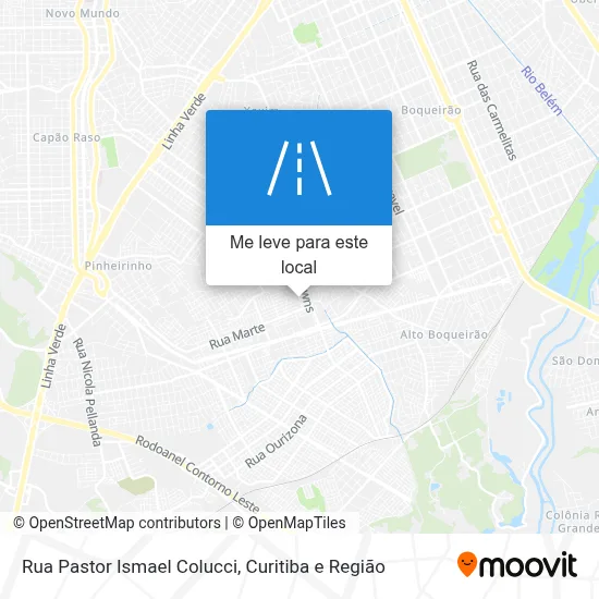 Rua Pastor Ismael Colucci mapa