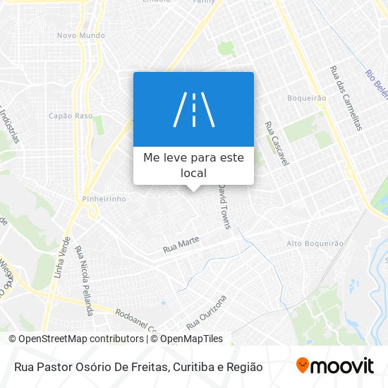 Rua Pastor Osório De Freitas mapa