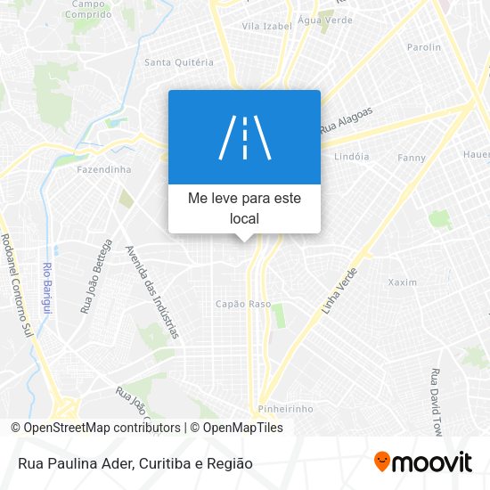 Rua Paulina Ader mapa