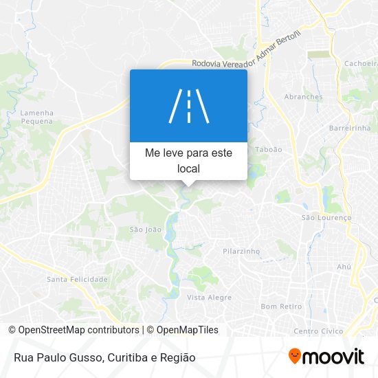 Rua Paulo Gusso mapa