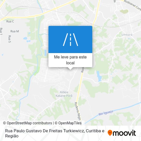 Rua Paulo Gustavo De Freitas Turkiewicz mapa