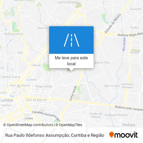 Rua Paulo Ildefonso Assumpção mapa