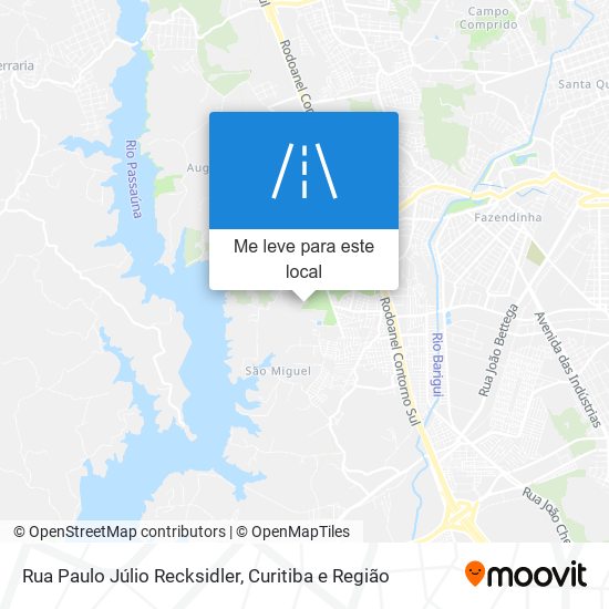 Rua Paulo Júlio Recksidler mapa