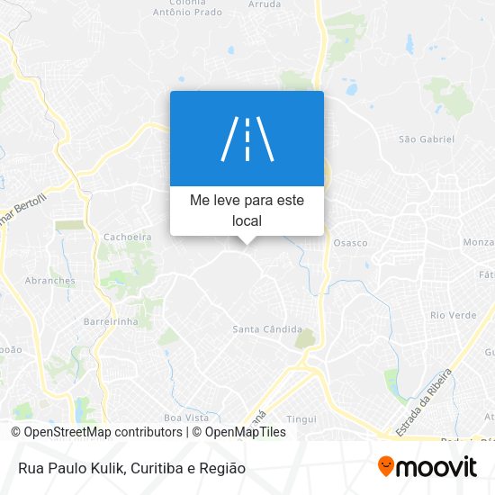 Rua Paulo Kulik mapa