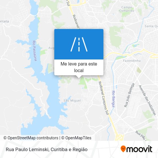 Rua Paulo Leminski mapa