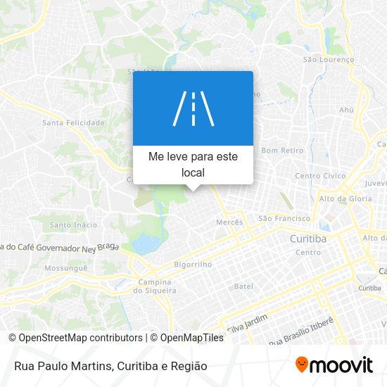 Rua Paulo Martins mapa