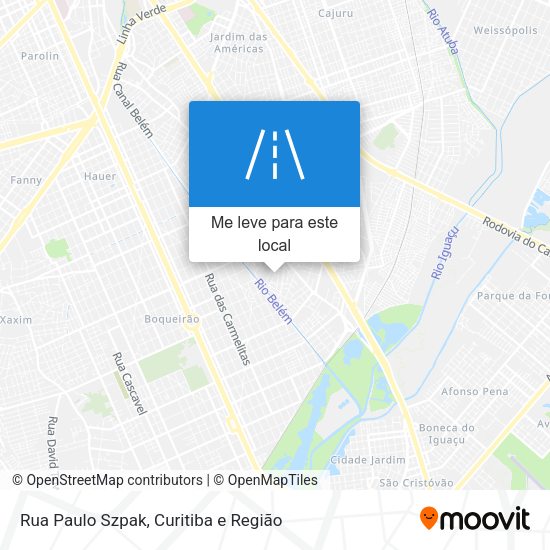 Rua Paulo Szpak mapa