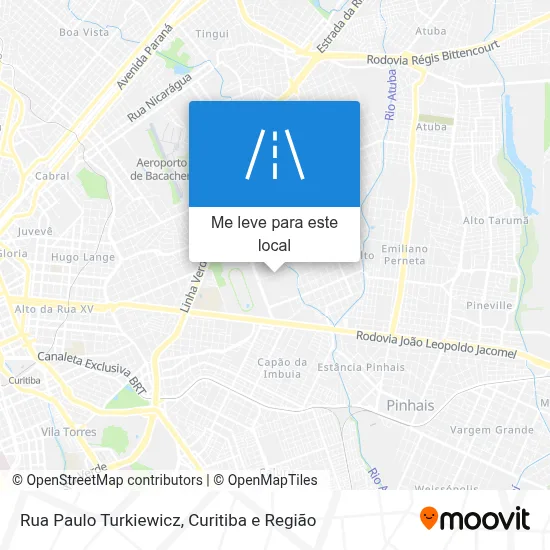 Rua Paulo Turkiewicz mapa
