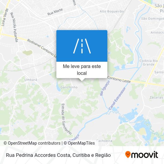 Rua Pedrina Accordes Costa mapa