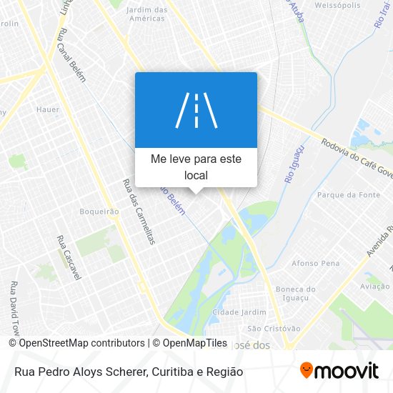 Rua Pedro Aloys Scherer mapa