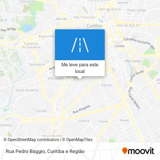 Rua Pedro Baggio mapa