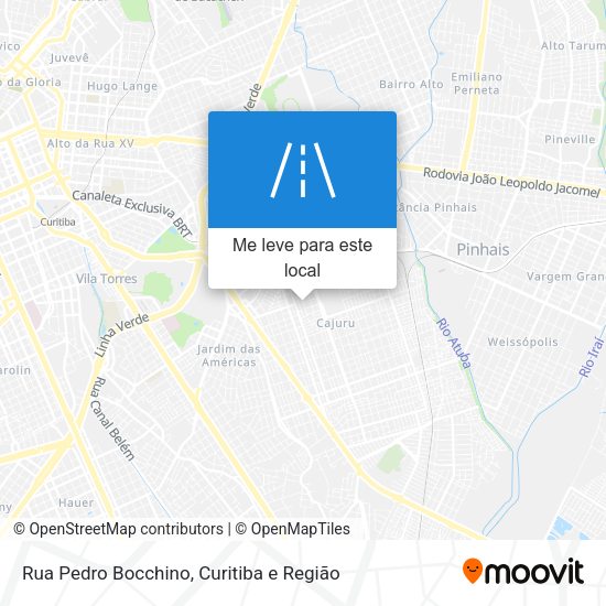 Rua Pedro Bocchino mapa